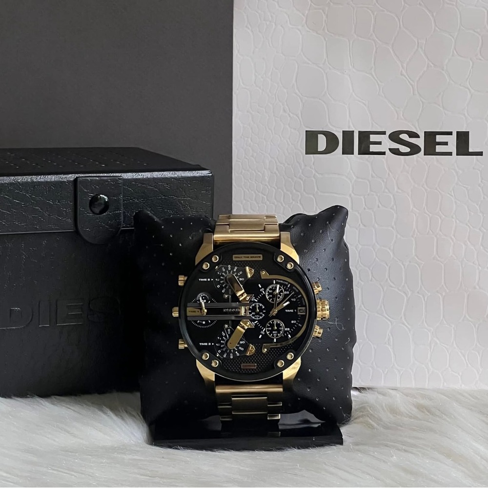 DZ7333 - Diesel Men’s Mr. Daddy 2.0 Gold-Tone Chronograph Watch - Picture 12 of 13